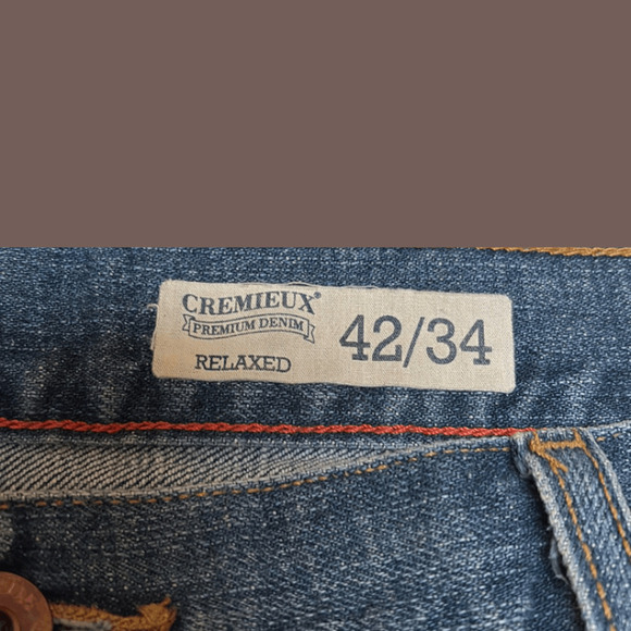 Cremieux Relaxed Fit Jeans | Medium Wash Denim | Size 42x34 | Vintage - Picture 3 of 5